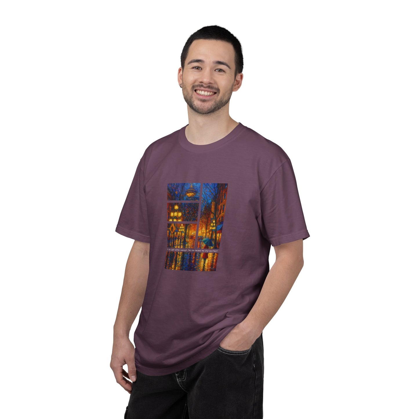 T-Shirt: Reflections No. 1 — “Gastown Night” | Inspiro Art Studio by John Rinaldo