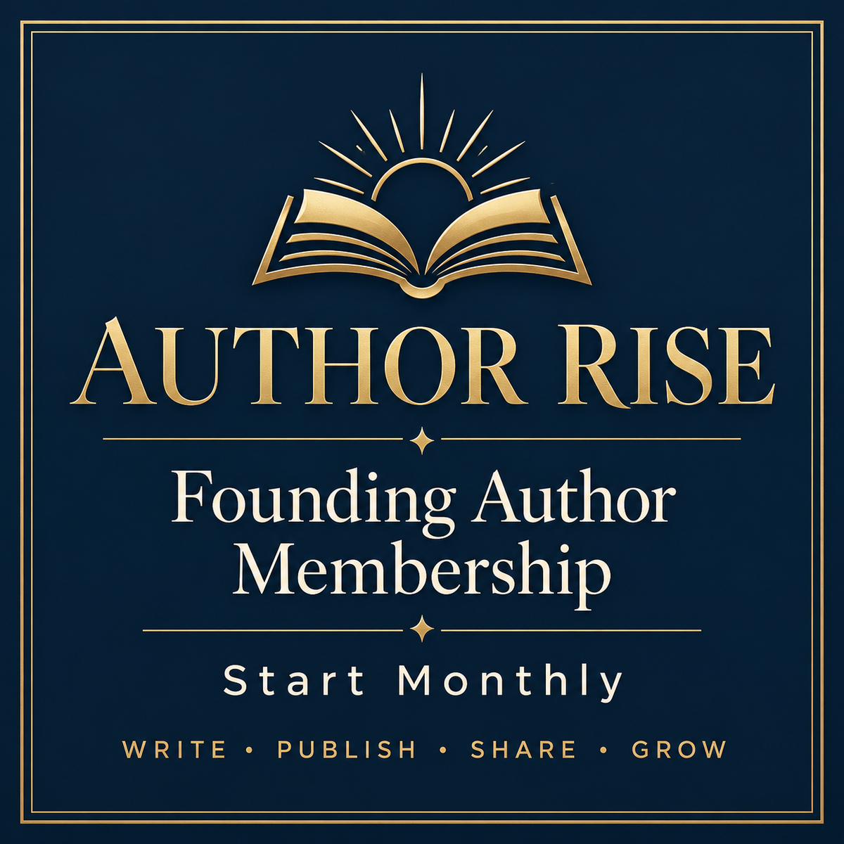 Author Rise Founding Author Membership — Start Monthly