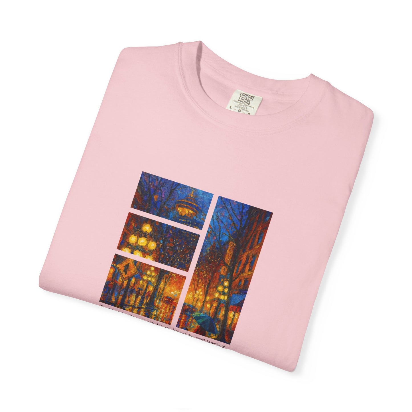 T-Shirt: Reflections No. 1 — “Gastown Night” | Inspiro Art Studio by John Rinaldo