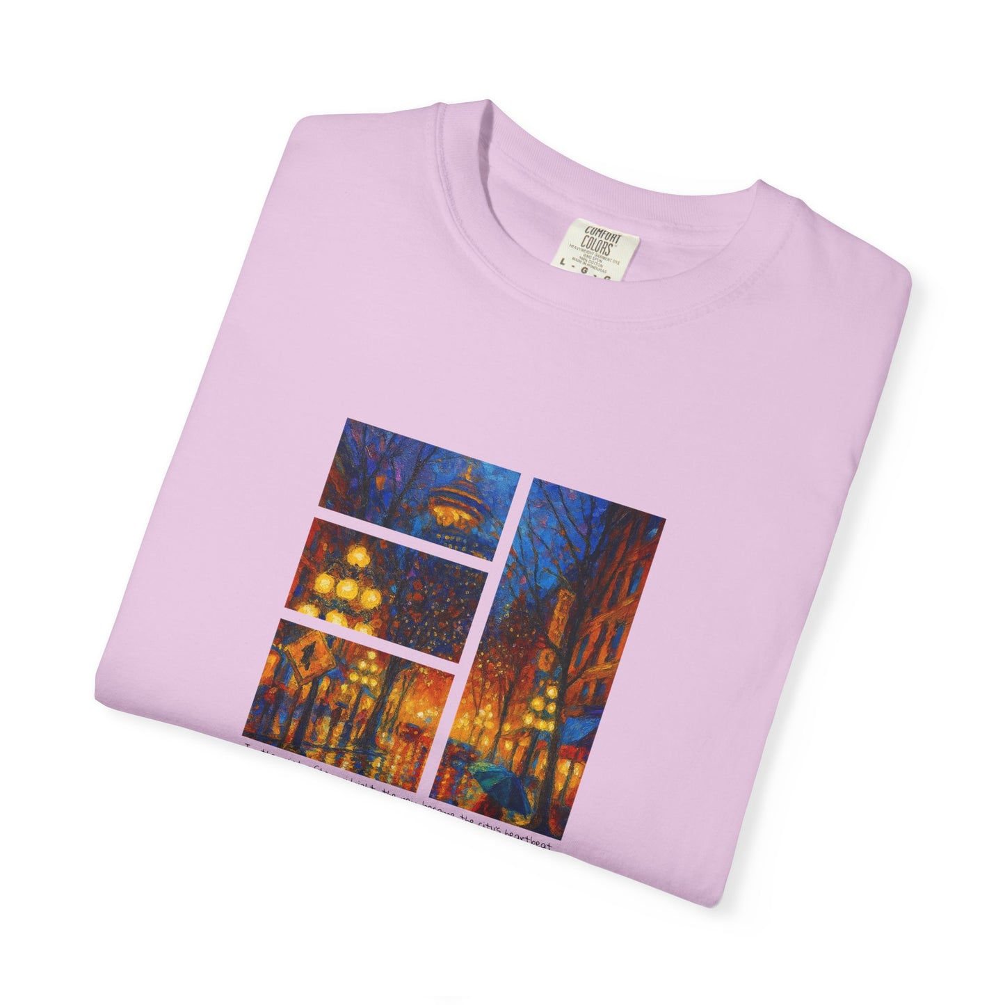 T-Shirt: Reflections No. 1 — “Gastown Night” | Inspiro Art Studio by John Rinaldo