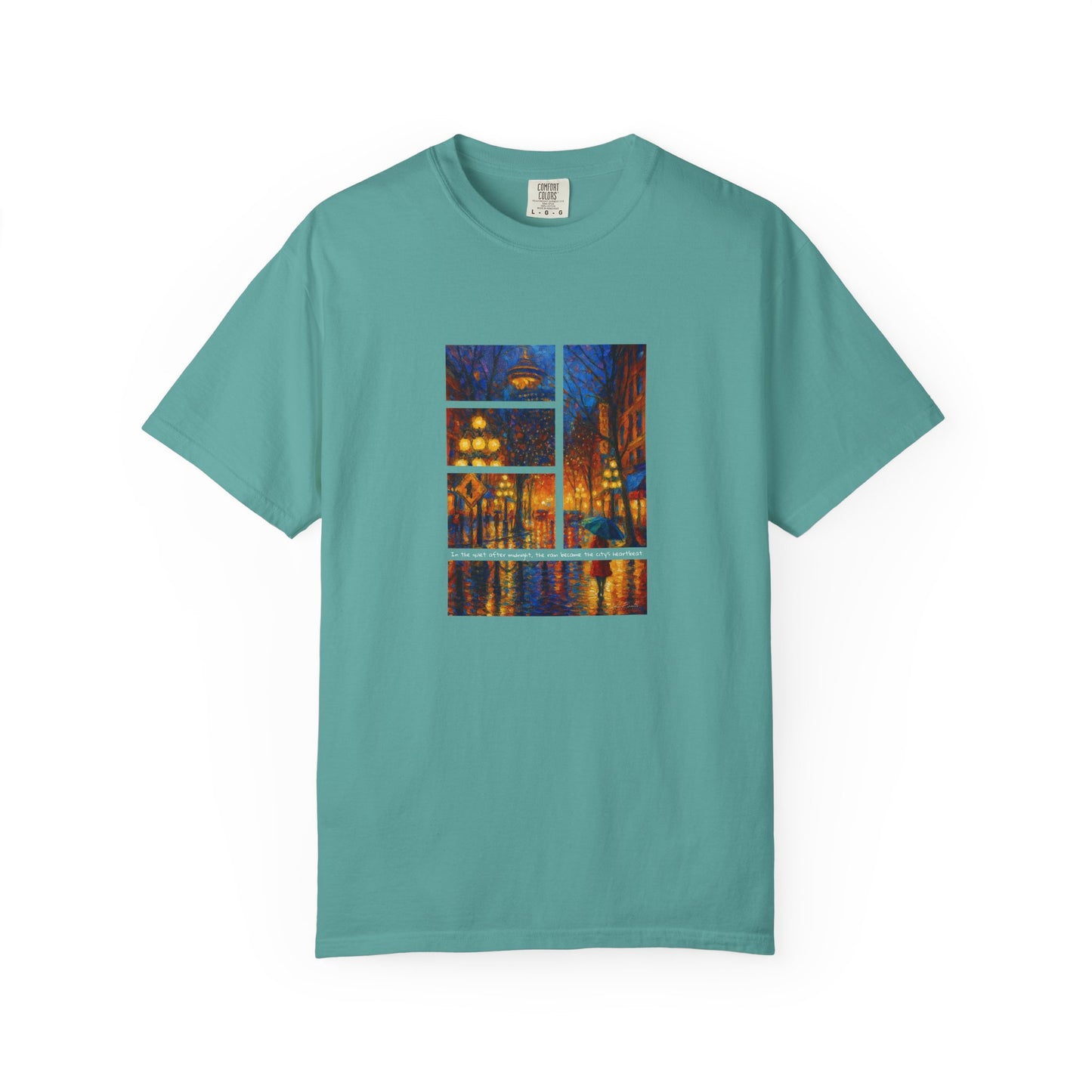 T-Shirt: Reflections No. 1 — “Gastown Night” | Inspiro Art Studio by John Rinaldo