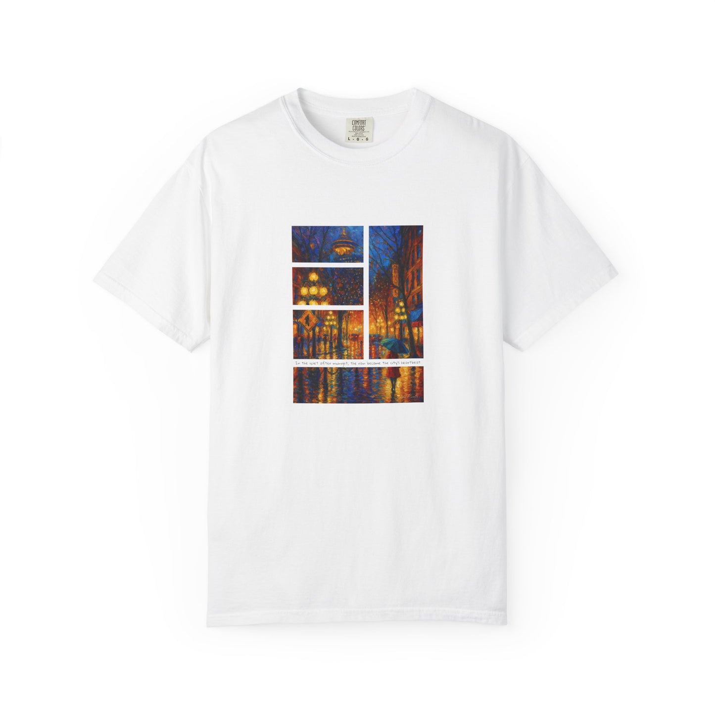 T-Shirt: Reflections No. 1 — “Gastown Night” | Inspiro Art Studio by John Rinaldo