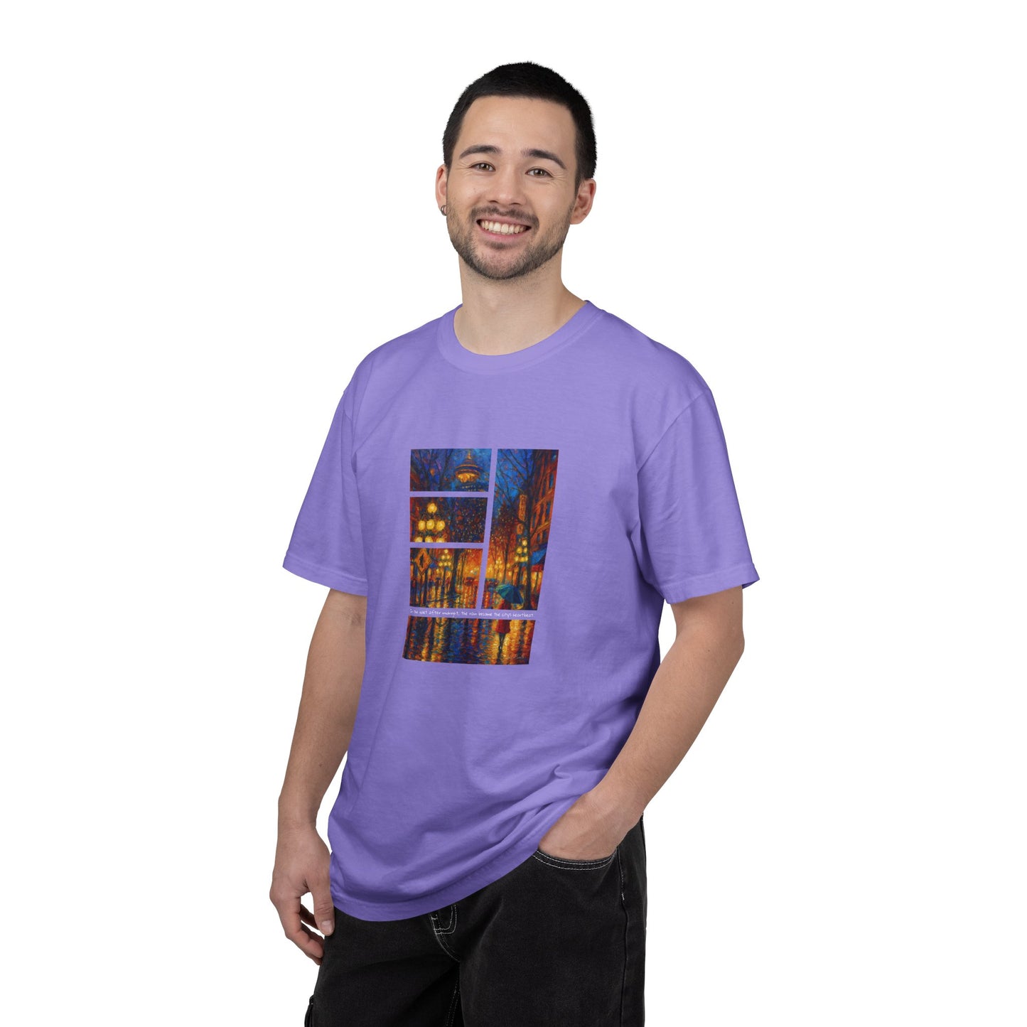 T-Shirt: Reflections No. 1 — “Gastown Night” | Inspiro Art Studio by John Rinaldo