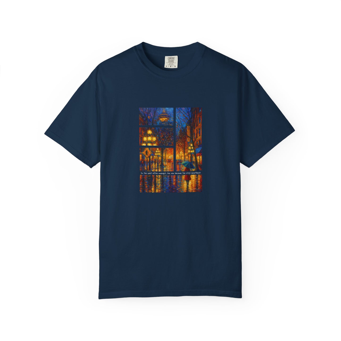 T-Shirt: Reflections No. 1 — “Gastown Night” | Inspiro Art Studio by John Rinaldo