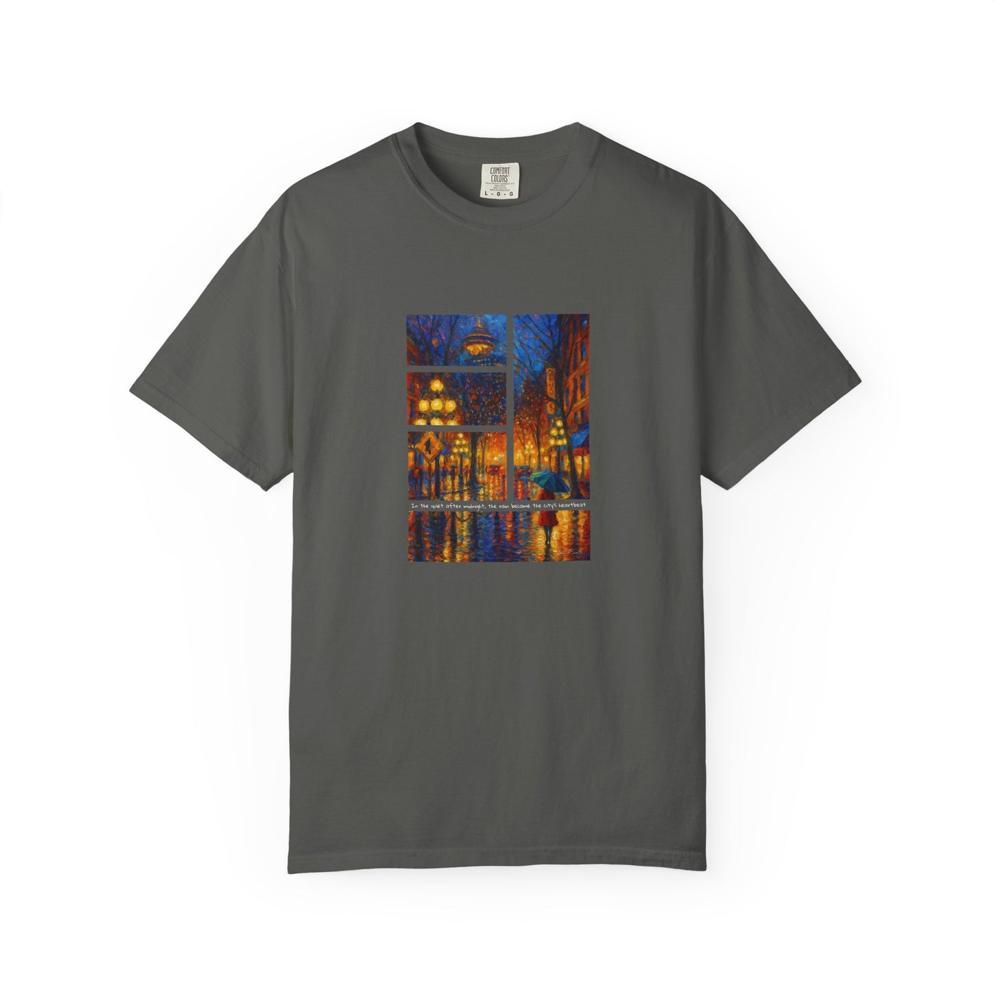 T-Shirt: Reflections No. 1 — “Gastown Night” | Inspiro Art Studio by John Rinaldo