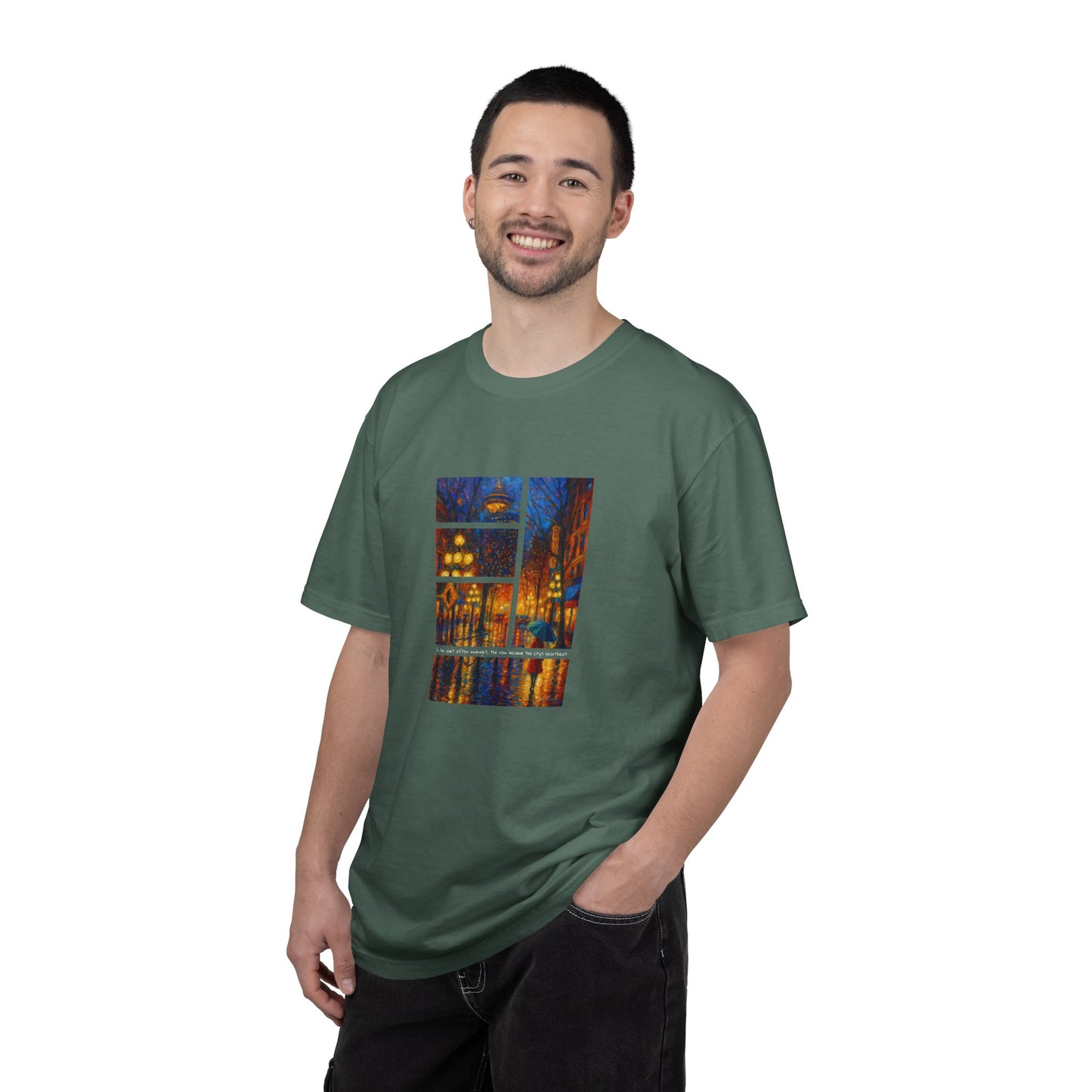 T-Shirt: Reflections No. 1 — “Gastown Night” | Inspiro Art Studio by John Rinaldo