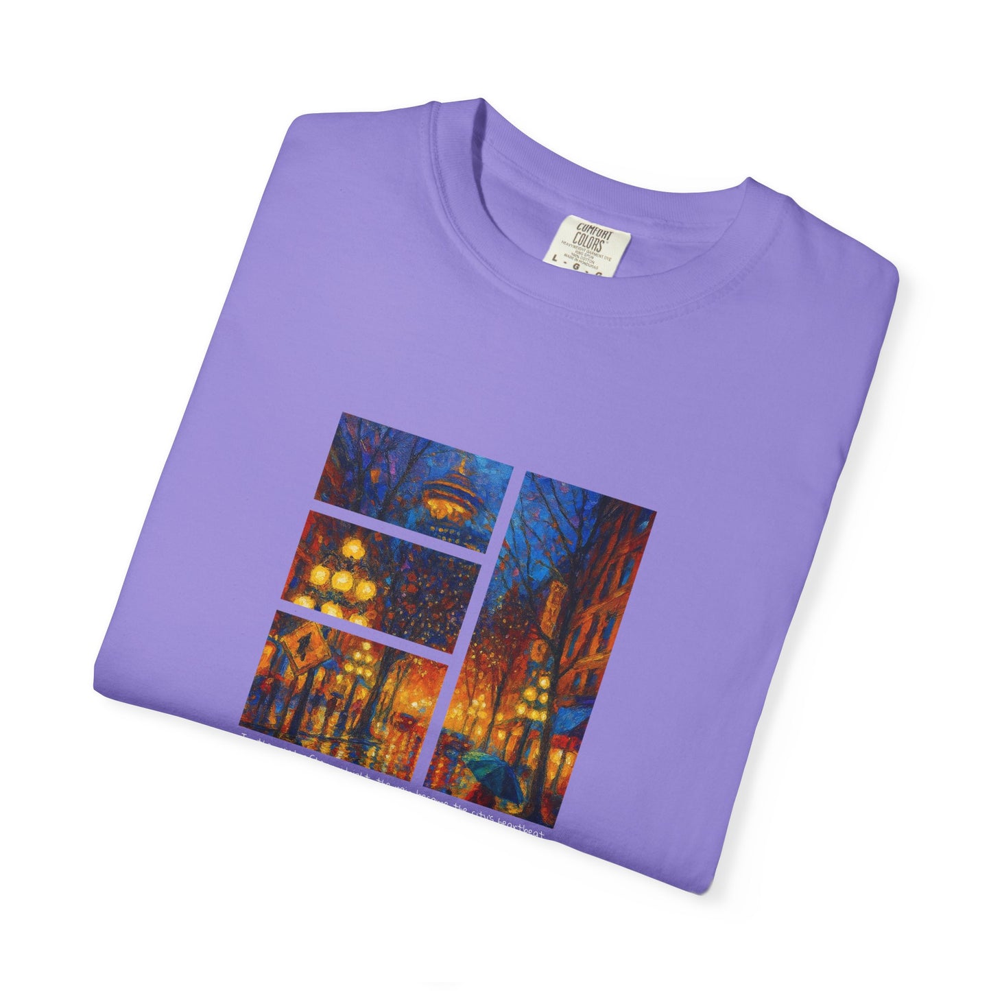 T-Shirt: Reflections No. 1 — “Gastown Night” | Inspiro Art Studio by John Rinaldo