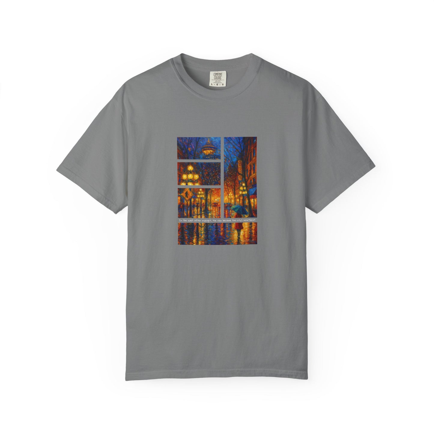 T-Shirt: Reflections No. 1 — “Gastown Night” | Inspiro Art Studio by John Rinaldo