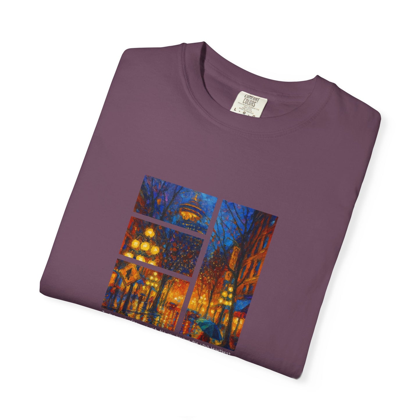 T-Shirt: Reflections No. 1 — “Gastown Night” | Inspiro Art Studio by John Rinaldo
