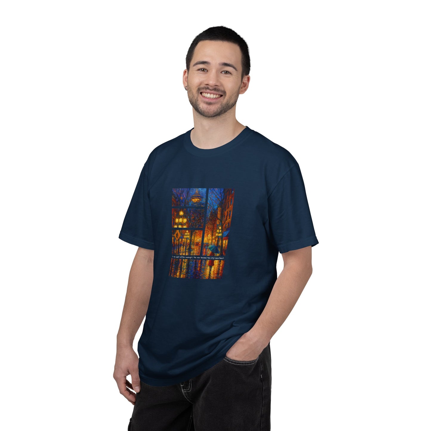 T-Shirt: Reflections No. 1 — “Gastown Night” | Inspiro Art Studio by John Rinaldo