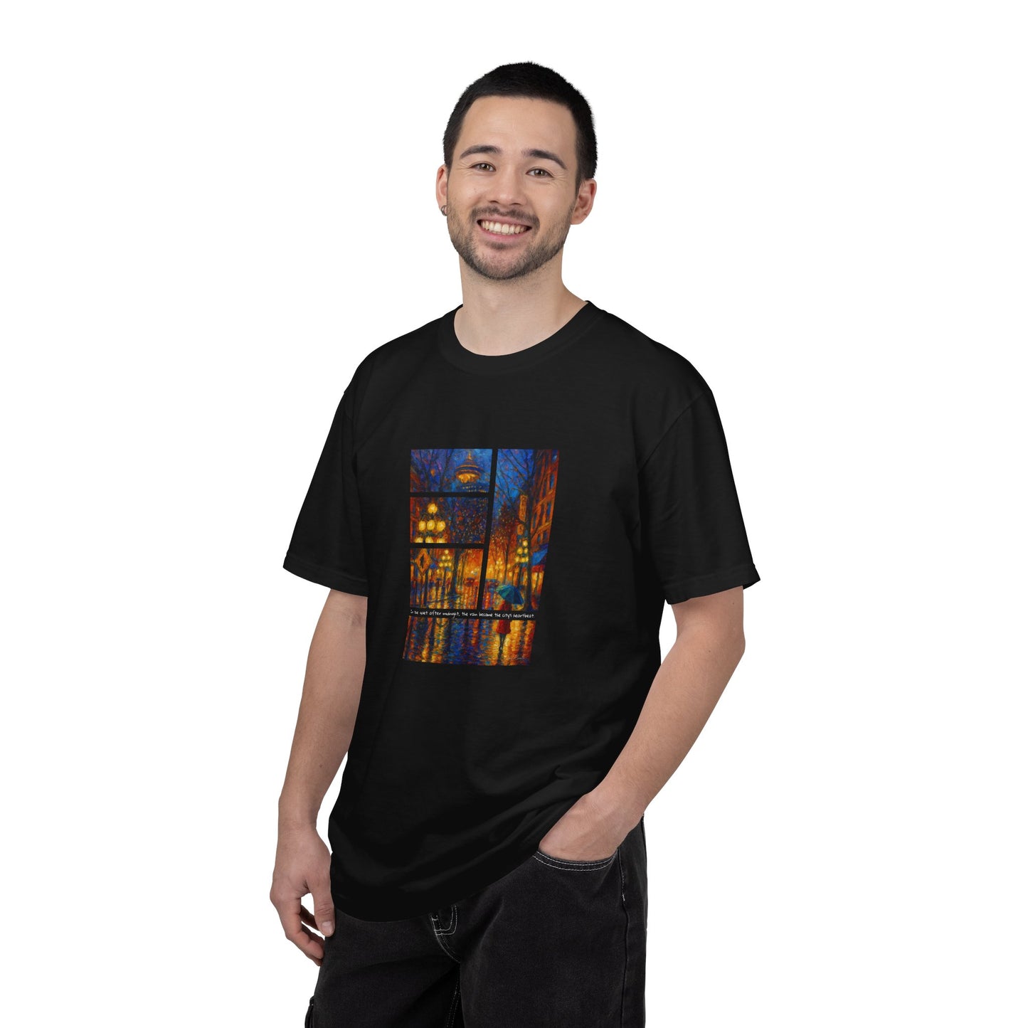 T-Shirt: Reflections No. 1 — “Gastown Night” | Inspiro Art Studio by John Rinaldo