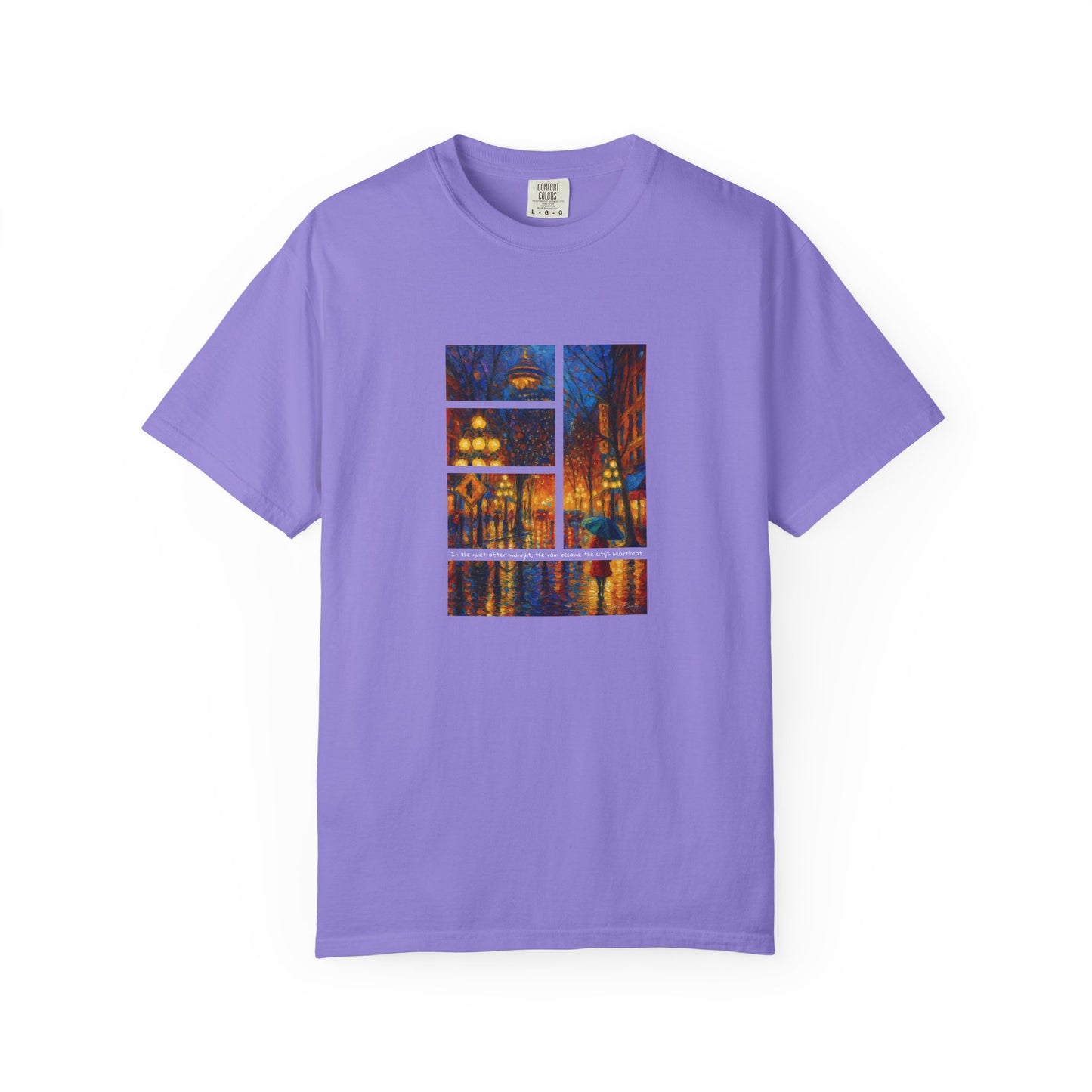T-Shirt: Reflections No. 1 — “Gastown Night” | Inspiro Art Studio by John Rinaldo