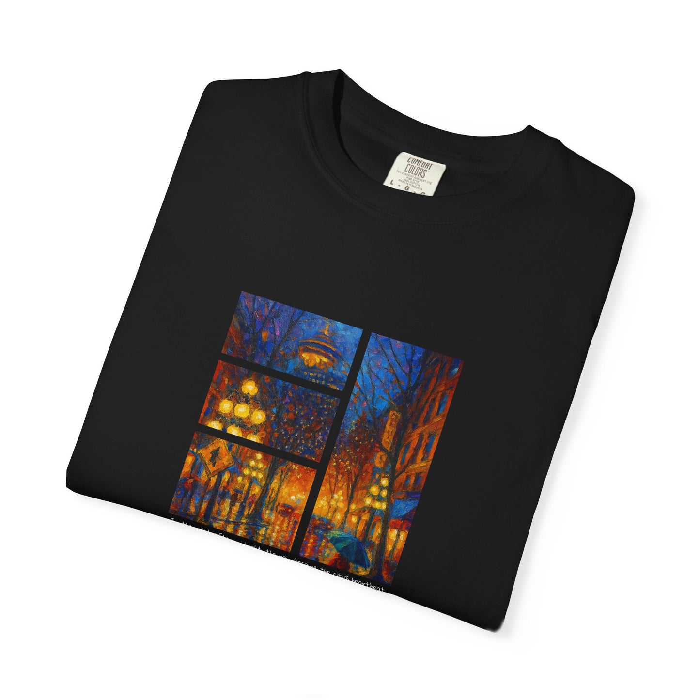 T-Shirt: Reflections No. 1 — “Gastown Night” | Inspiro Art Studio by John Rinaldo
