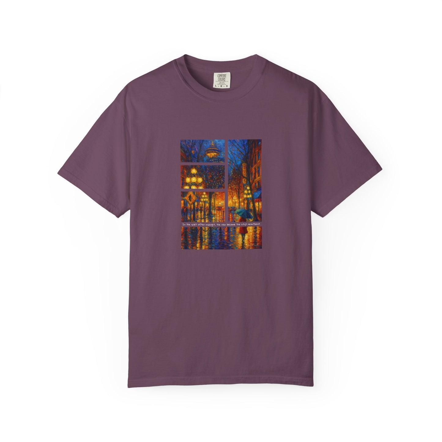 T-Shirt: Reflections No. 1 — “Gastown Night” | Inspiro Art Studio by John Rinaldo