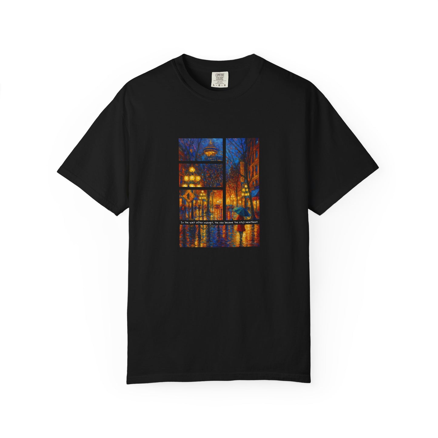 T-Shirt: Reflections No. 1 — “Gastown Night” | Inspiro Art Studio by John Rinaldo
