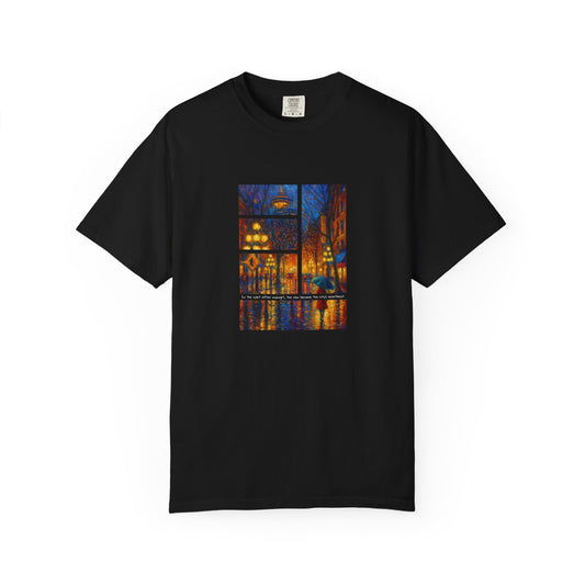 T-Shirt: Reflections No. 1 — “Gastown Night” | Inspiro Art Studio by John Rinaldo