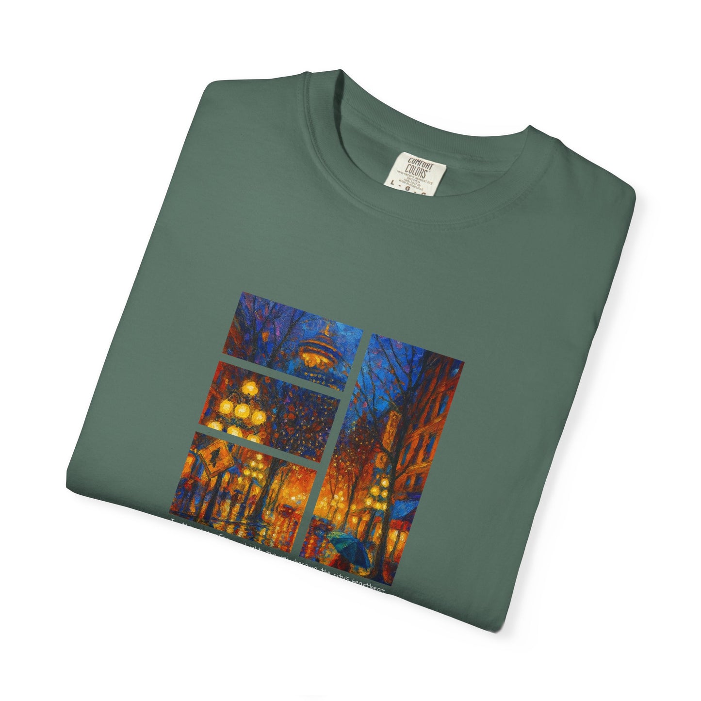 T-Shirt: Reflections No. 1 — “Gastown Night” | Inspiro Art Studio by John Rinaldo