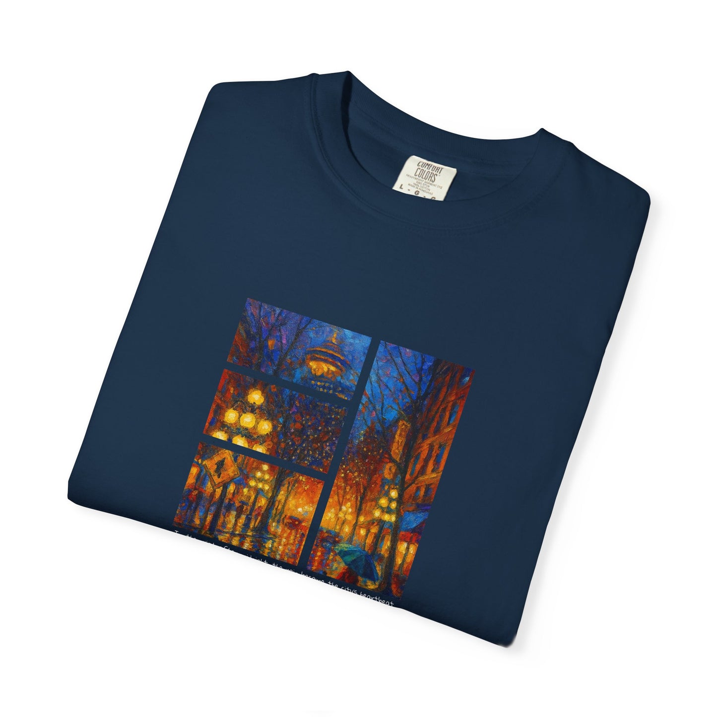 T-Shirt: Reflections No. 1 — “Gastown Night” | Inspiro Art Studio by John Rinaldo