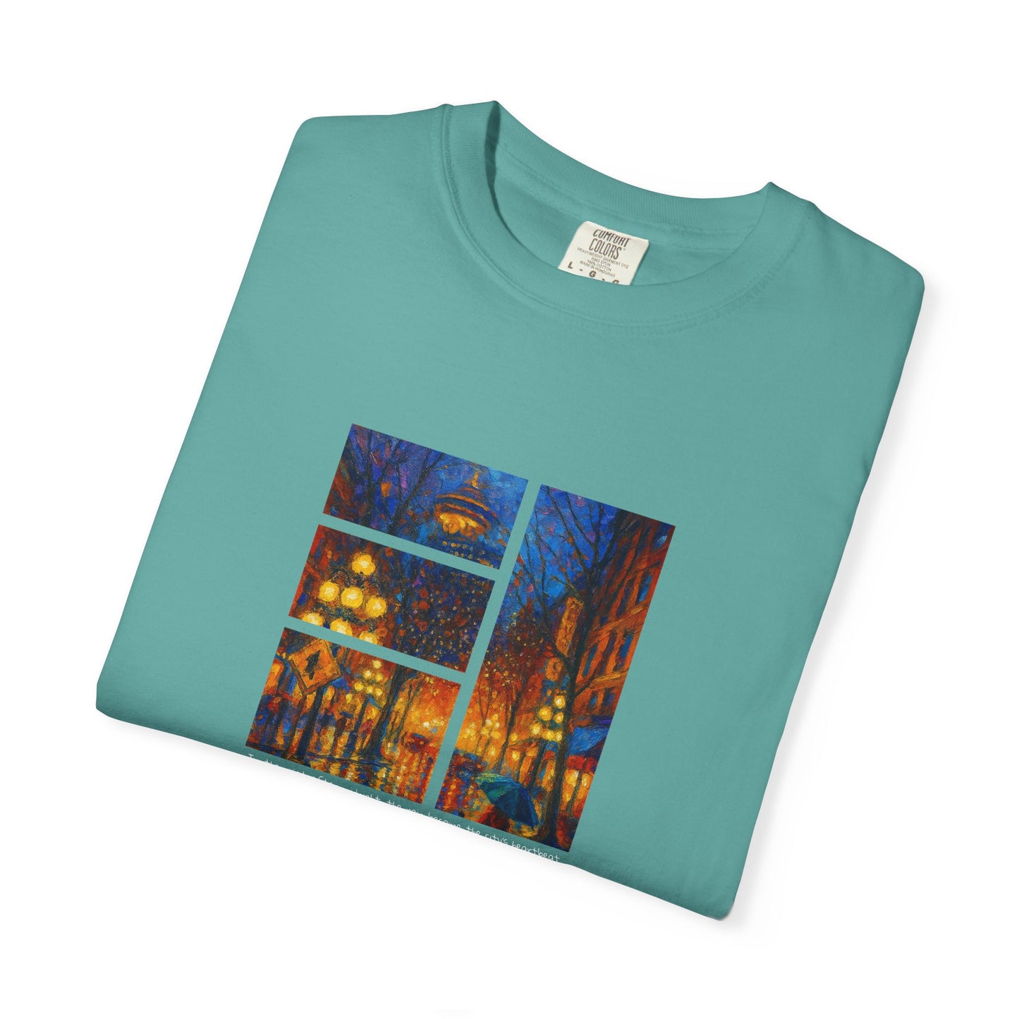 T-Shirt: Reflections No. 1 — “Gastown Night” | Inspiro Art Studio by John Rinaldo