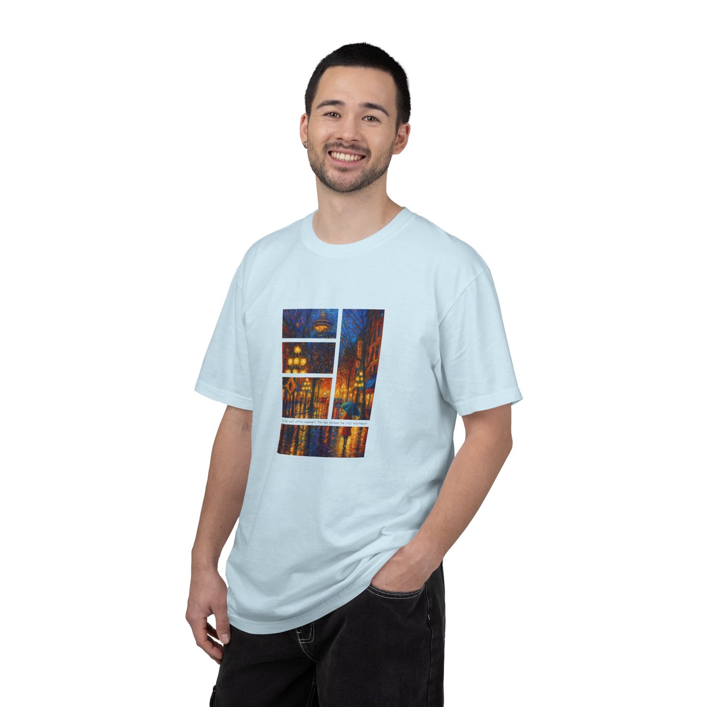 T-Shirt: Reflections No. 1 — “Gastown Night” | Inspiro Art Studio by John Rinaldo