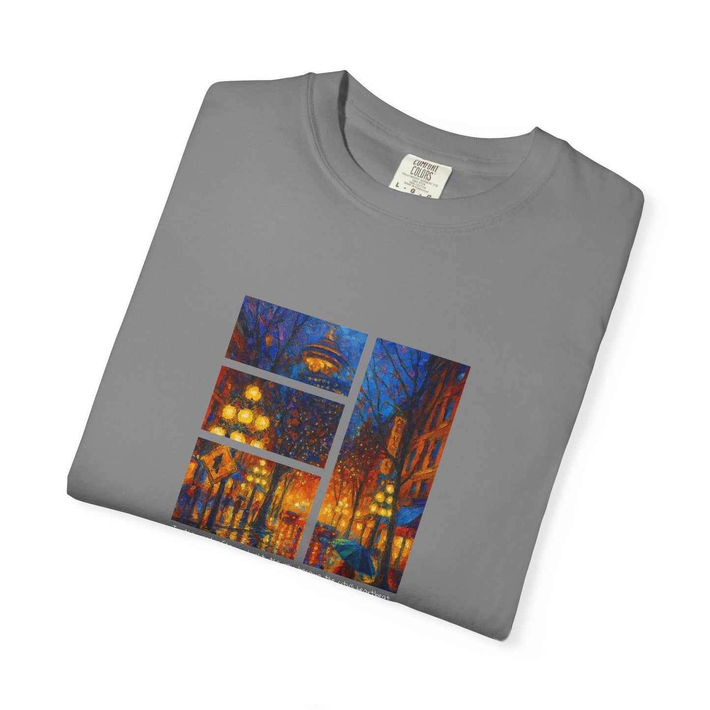 T-Shirt: Reflections No. 1 — “Gastown Night” | Inspiro Art Studio by John Rinaldo