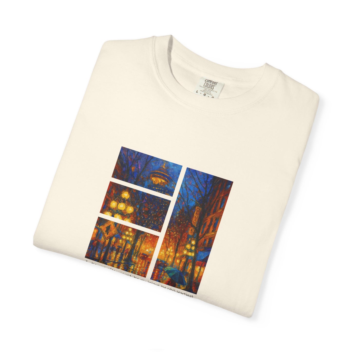 T-Shirt: Reflections No. 1 — “Gastown Night” | Inspiro Art Studio by John Rinaldo