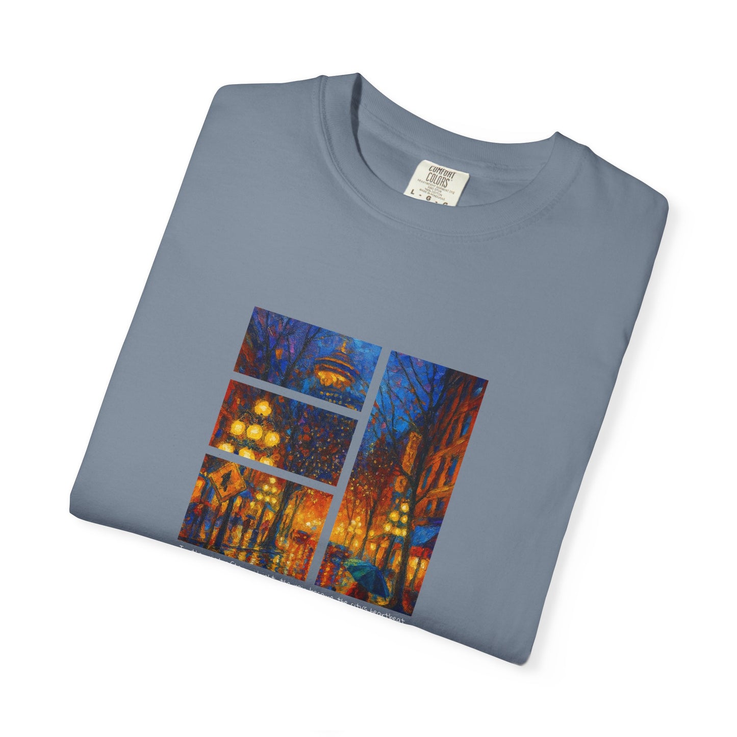 T-Shirt: Reflections No. 1 — “Gastown Night” | Inspiro Art Studio by John Rinaldo