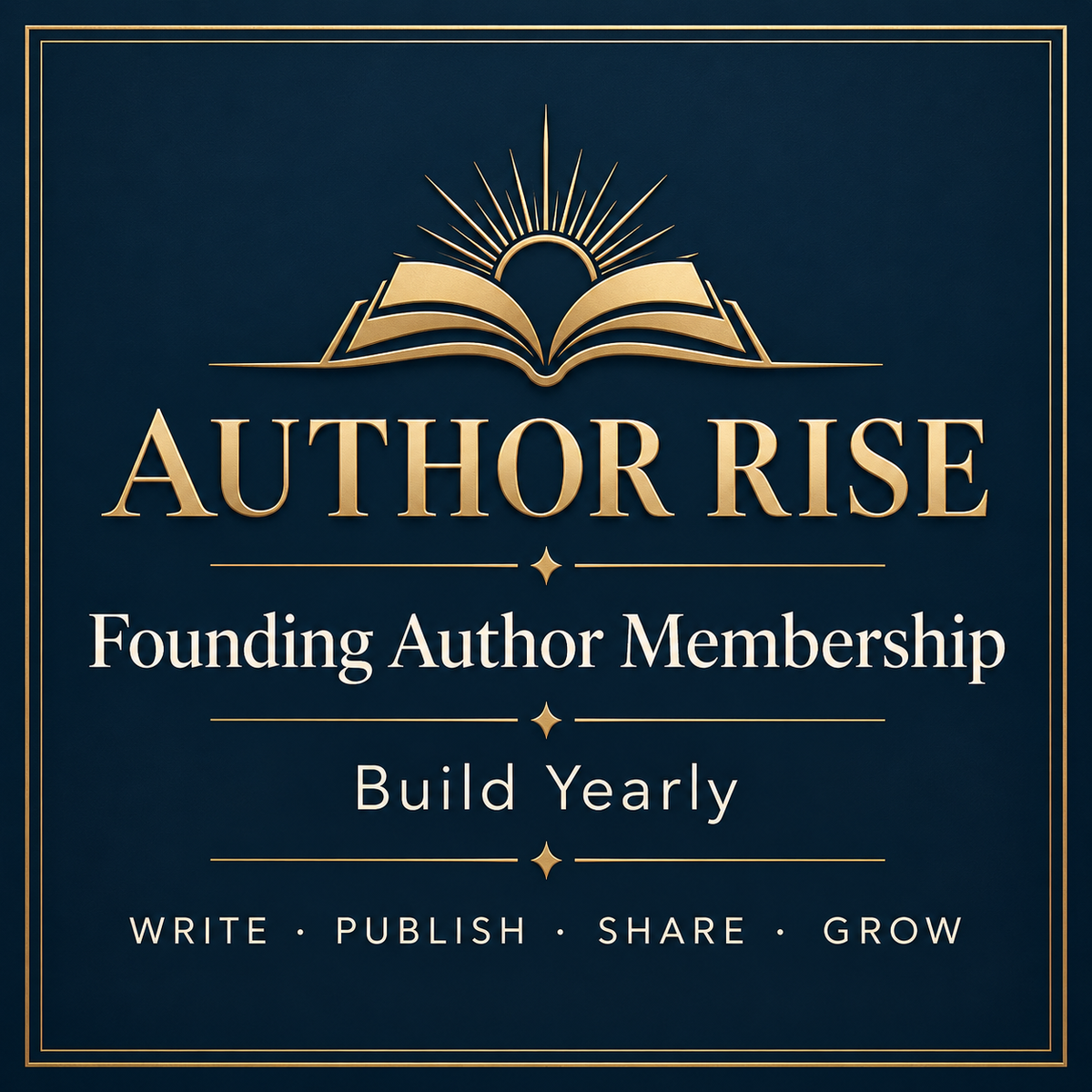 Author Rise Founding Author Membership — Build Yearly