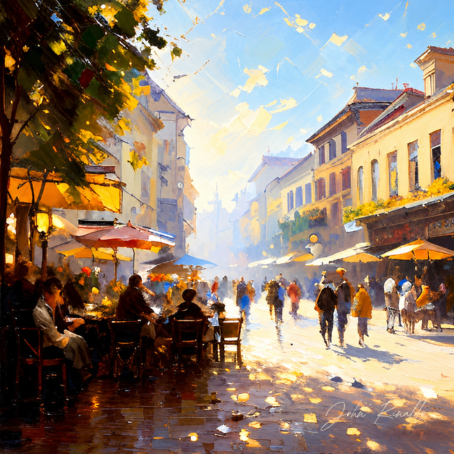 Cafe en la Rue