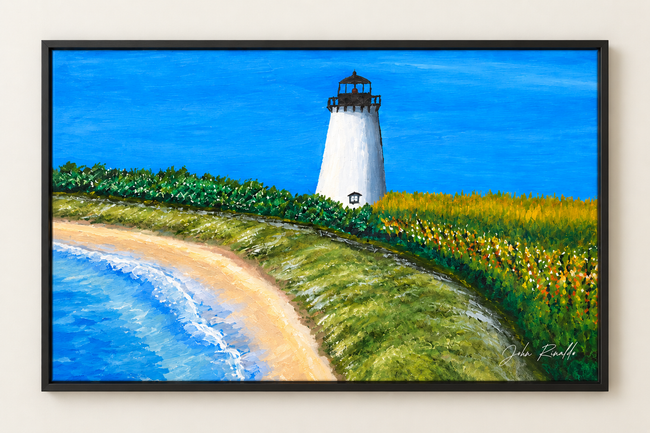 “Edgartown Light” – Places of the Heart Collection Framed Poster