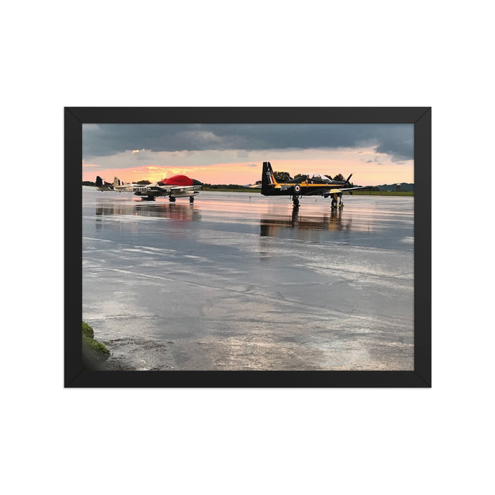 Tranquil Sunset After the Storm | Framed Poster | Moments of Stillness Collection