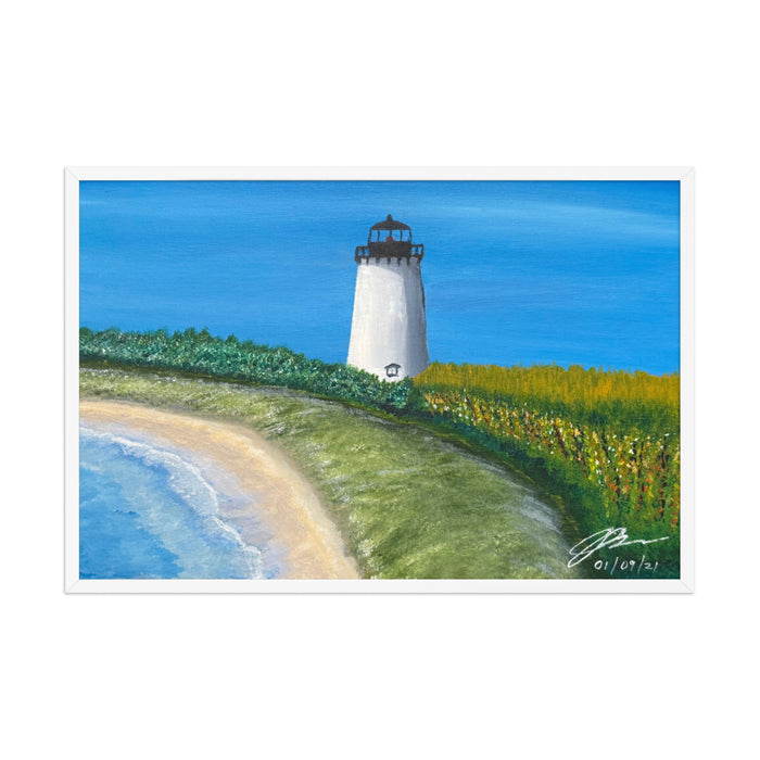 “Edgartown Light” – Places of the Heart Collection Framed Poster