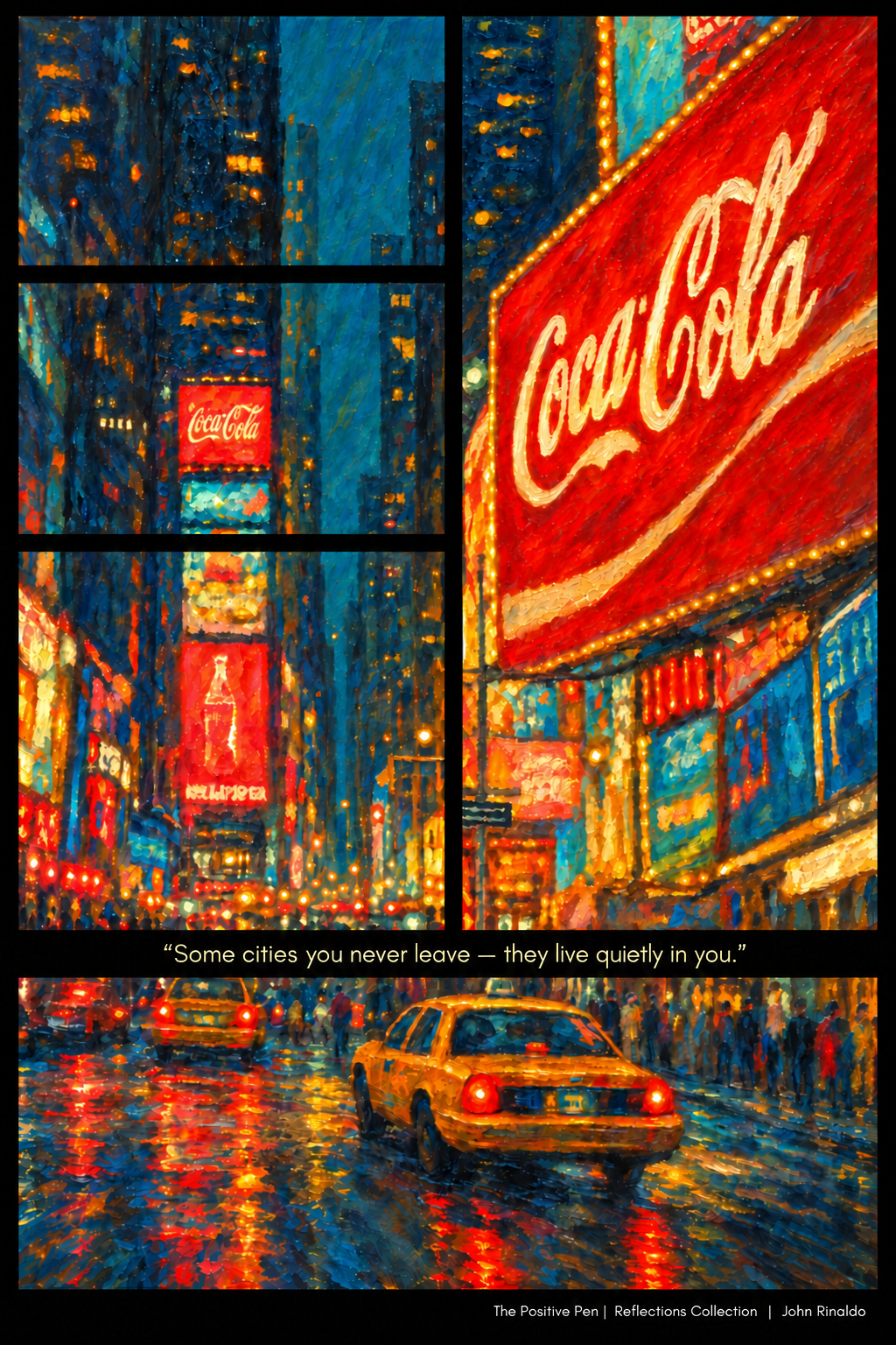 Nostalgia, New York — The Positive Pen Reflections Collection by John Rinaldo, 2:3 artwork